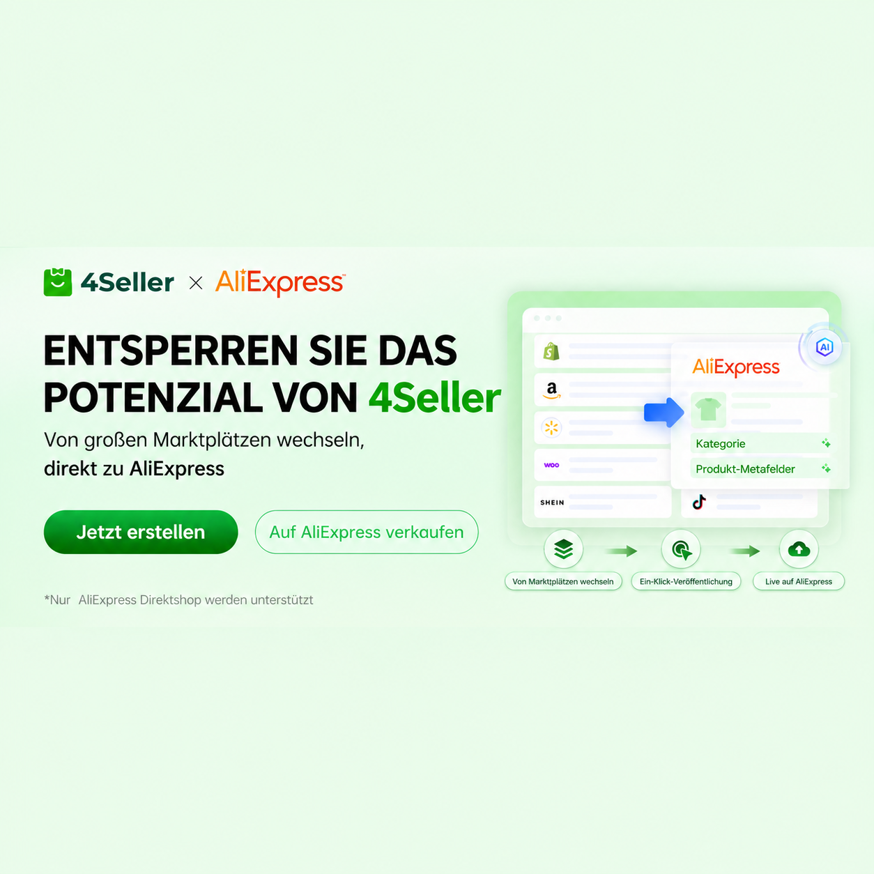 AliExpress Händler werden in Deutschland: Erfahren Sie, wie die Anmeldung, VAT, EPR, GPSR, Produktlistings und der Verkauf funktionieren – inklusive Multi-Channel-Management mit 4Seller.