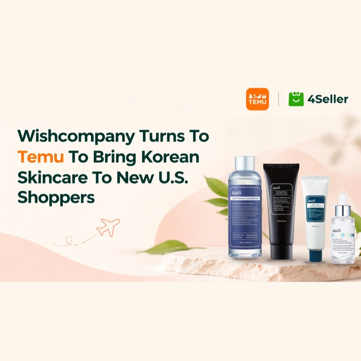 Wishcompany Turns To Temu To Bring Korean Skincare To New U.S. Shoppers